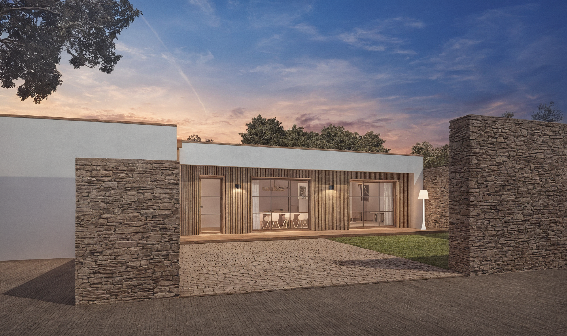 Maison Evolutive de vie de plain-pied de 90 m2 habitables (Terrain + Maison)