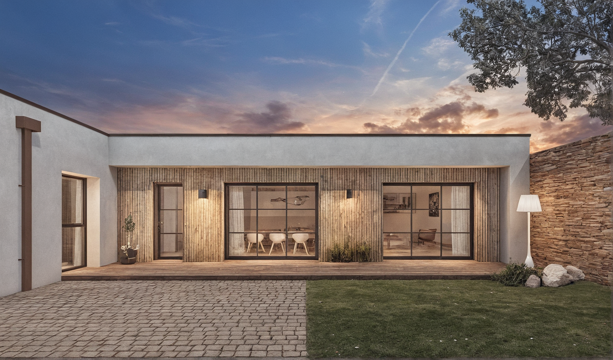 Maison Evolutive de vie de plain-pied de 90 m2 habitables (Terrain + Maison)